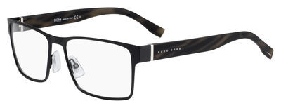 HUGO BOSS Black Boss 0730 Eyeglasses, 02R2(00) Matte Bkgy Horn