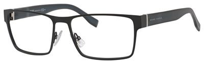 HUGO BOSS Black Boss 0730 Eyeglasses, 0K9B(00) Black Gray Tex