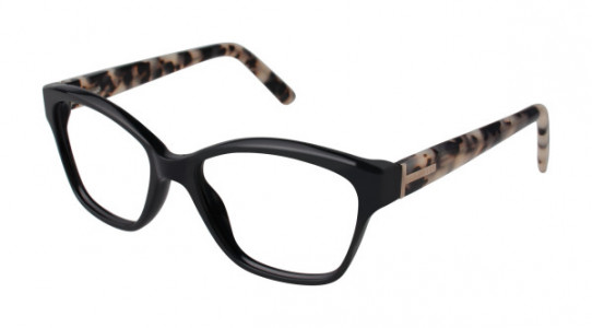 Ted Baker B729 Eyeglasses, Black/Ivory Tortoise (BLK)