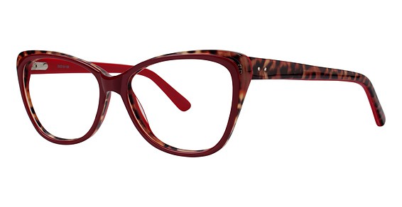 Avalon 8058 Eyeglasses, Red/Leopard