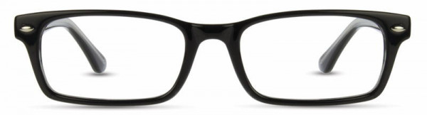Elements EL-202 Eyeglasses, 2 - Black / Crystal