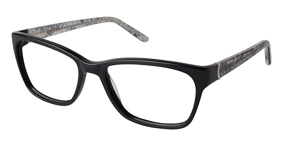 Nicole Miller Frankfort Eyeglasses, C01 BLACK/FEATHER