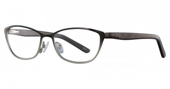 Smilen Eyewear 68 Eyeglasses, Black/Silver