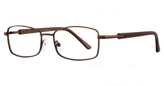 Smilen Eyewear Gotham Premium Steel 4 Eyeglasses, Brown