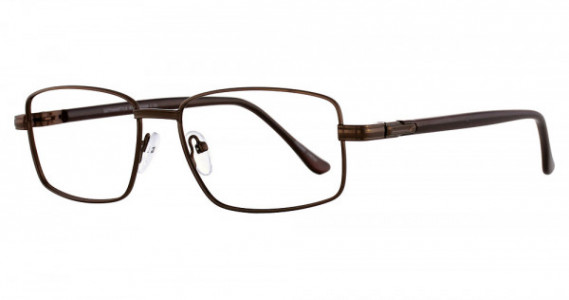 Smilen Eyewear Gotham Premium Steel 3 Eyeglasses, Brown