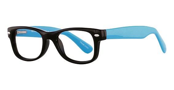 Smilen Eyewear Gotham Premium Flex 12 Eyeglasses, Black/Blue