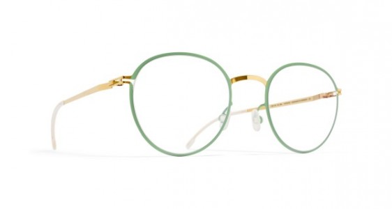 Mykita JAIS Eyeglasses, GOLD/AQUA GREEN