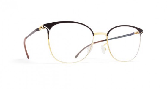 Mykita EDDA Eyeglasses, GOLD/DARK BROWN