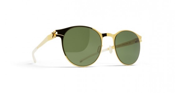 Mykita PEYTON Sunglasses, GLOSSY GOLD - LENS: MY+ FERN POLARISED