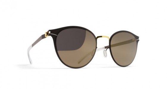Mykita CELESTE Sunglasses, GOLD/TERRA - LENS: BRILLIANT GREY SOLID