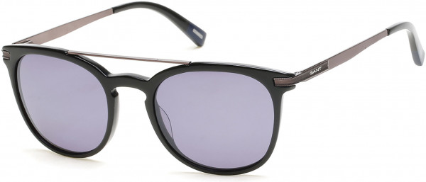 Gant GA7061 Sunglasses, 01A - Shiny Black, Smoke Lens