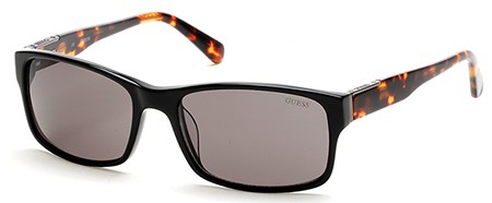 Guess GU-6865 Sunglasses, 01A - Shiny Black / Smoke