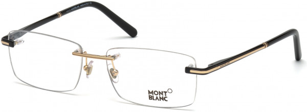 Montblanc MB0577 Eyeglasses, 001 - Shiny Black
