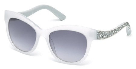 Swarovski FABULOUS Sunglasses, 21B - White / Gradient Smoke