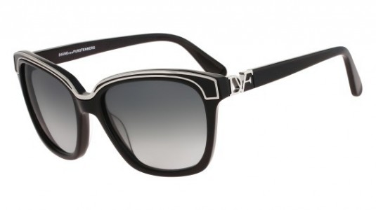 Diane Von Furstenberg DVF604S KYLIE Sunglasses, (001) BLACK