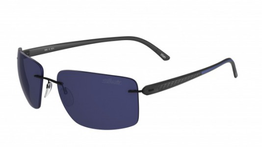 Silhouette Carbon T1 8686 Sunglasses, 6224 blue matte